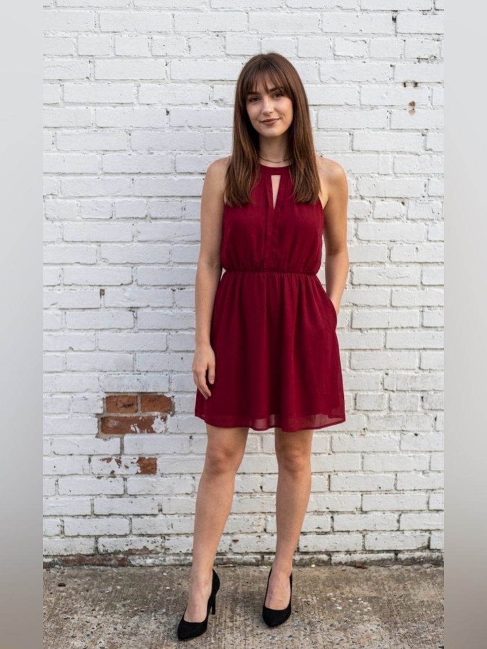 Monteau Halter Mini Dress - M